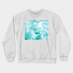 Sea waves turquoise Crewneck Sweatshirt